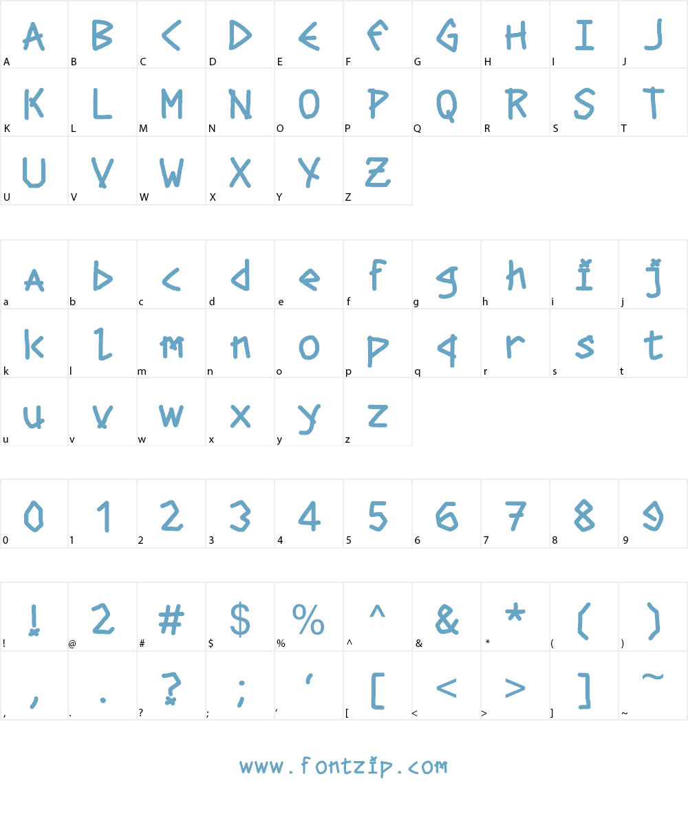 the garrinchas Font Character